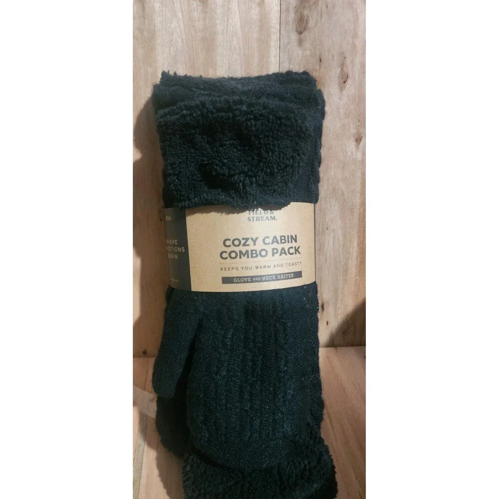 Cozy Cabin  Warm Scarf And Gloves Set Women's! So Soft! NWT!